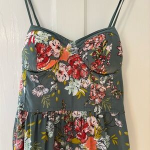 Floral Spaghetti Strap Dress